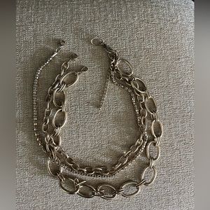 Gold tone 3-in-1 Detachable necklace